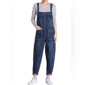 Soojun, Blue Denim Overalls Medium